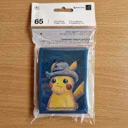 Pokemon X Van Gogh Museum Sleeves Pikachu with Grey Felt Hat - SEALED Pack Of 65 - Image 1