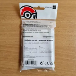 Pokemon X Van Gogh Museum Sleeves Pikachu with Grey Felt Hat - SEALED Pack Of 65 - Image 2
