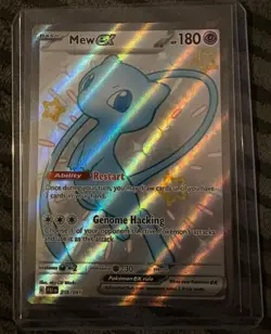 Pokemon TCG Mew EX 216/091 Paldean Fates Full Art Shiny Ultra Rare Near Mint - Image 1