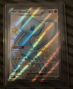 Pokemon TCG Mew EX 216/091 Paldean Fates Full Art Shiny Ultra Rare Near Mint - Image 2