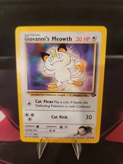 Giovanni's Meowth 74/132 Pokemon TCG Gym Challenge Unlimited LP - Image 3