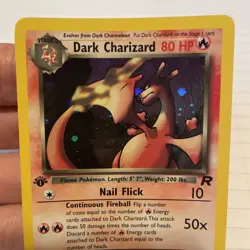 Pokemon TCG Dark Charizard Holo Rare First Edition NM/Mint - Image 3