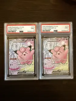 2025 Pokemon Journey Together Lillie’s Clefairy Ex Ultra Rare #173 PSA 9 - Image 1