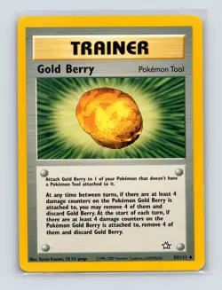Pokemon TCG Gold Berry 093/111 Neo Genesis Unlimited LP - Image 1
