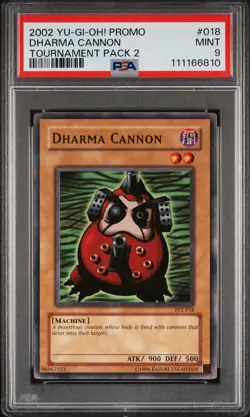 2002 Yu-Gi-Oh! Dharma Cannon Tournament Pack 2 TP2 Common PSA 9 - Image 1