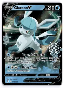 Glaceon V - (Holiday Calendar) Ultra Rare Miscellaneous Cards & Products 040/203 - Image 1