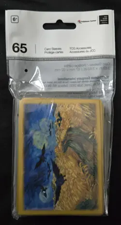 Pokemon Center Van Gogh Museum Corviknight Wheatfield 65ct Card Sleeves New - Image 1