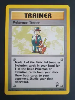 Pokemon Trader 106/130 Trainer - Base Set 2 - Pokemon Card - Excellent Condition - Image 1