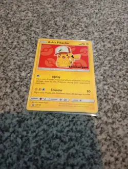 Ash's Pikachu SM109 Black Star Promo Pokemon Card - Image 1