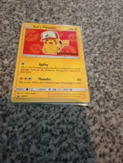 Ash's Pikachu SM109 Black Star Promo Pokemon Card - Image 3
