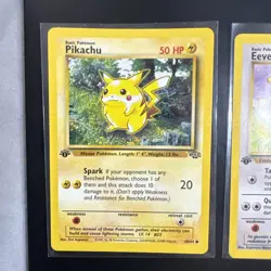 Pokemon 1st Edition NON HOLO Card Lot of 6,Pikachu,Eevee,Mewoth,Persian,Clefairy - Image 2