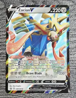 Zacian V - SWSH018 - SWSH: Sword & Shield Promo NM Pokemon Card - Image 1