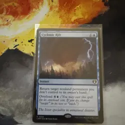 Cyclonic Rift Commander Masters Regular Card Near Mint Condition - Image 1