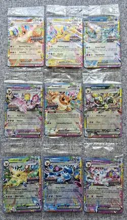 SEALED Prismatic Evolutions Surprise Box Stamped EX Promo Cards Complete Set - Image 1