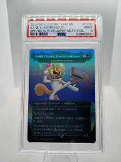 2025 MAGIC THE GATHERING SPONGEBOB SECRET LAIR DROP FOIL PSA 9 MINT SANDY MTG - Image 1