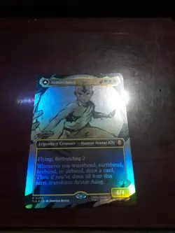 1x Avatar Aang - 0308, Borderless Art Foil, Avatar, Magic MTG NM - Image 1
