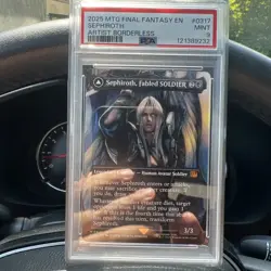 MTG Final Fantasy Artist Borderless Sephiroth Fabled Soldier #0317 NM Psa 9 - Image 1