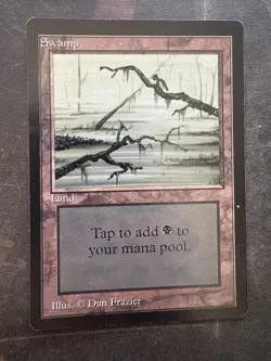 ** BETA Swamp (C - Two Branches) ** Clean, Binder Ding - DUTY FREE - Magic MtG - Image 1