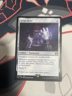 MTG FINAL FANTASY #258 Genji Glove RARE - Image 1