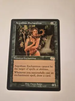 Magic The Gathering Argothian Enchantress Urza's Saga Regular Reserve List Rare - Image 1