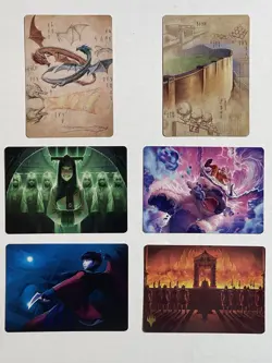(6) Avatar: The Last Airbender Art Series MTG Lot. 1 Is Gold Stamped - Image 1