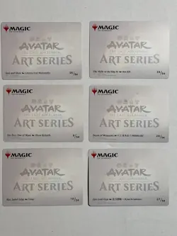 (6) Avatar: The Last Airbender Art Series MTG Lot. 1 Is Gold Stamped - Image 3