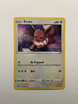 Pokemon TCG Eevee Black Star Promo Holo SWSH127 - Image 1