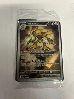 Pokemon TCG Alakazam 009 Mega Evolutions ETB Promo Sealed - Image 1