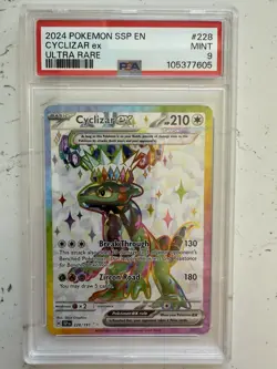 Cyclizar ex 228/191 Pokemon Scarlet & Violet Surging Sparks Ultra Rare PSA 9 - Image 1
