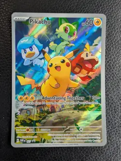 Pikachu - SVP027 Black Star Promo (Pokemon) Illustration Rare - Image 1