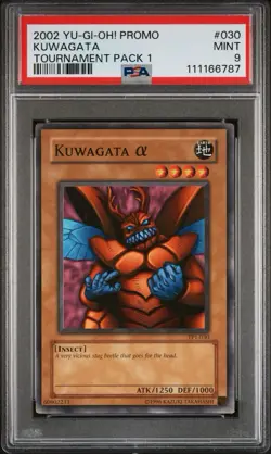 2002 Yu-Gi-Oh! Kuwagata Tournament Pack 1 TP1 Common PSA 9 - Image 1