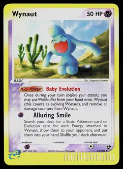 Pokemon Card - Wynaut Sandstorm 54/100 Reverse Holo - Image 1