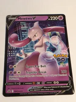 Mewtwo V SWSH223 SWSH: Sword & Shield Promo Cards Holo NM - Image 2