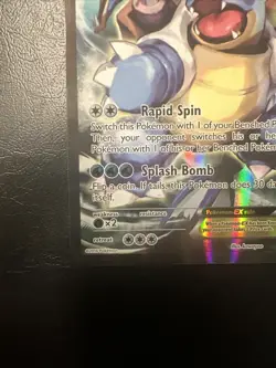 Pokemon TCG Blastoise EX Holo Promo Card XY122 In Excellent Condition! - Image 4