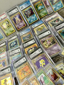 PSA/CGC VINTAGE HOLO WOTC POKEMON SLAB + 16 CARD VINTAGE HOLO PACK🔥 - Image 2