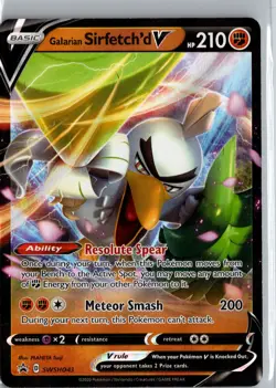 Galarian Sirfetch'd V SWSH: Sword & Shield Promo Cards #SWSH043 Promo - Image 1