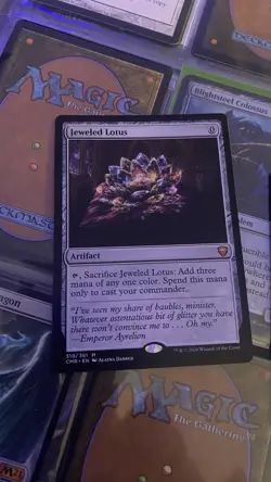 Magic the Gathering Jeweled Lotus Commander Masters Regular Card - Image 1