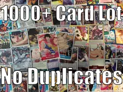 One Piece TCG - BULK CARD LOT 1000+ - RARES & SR+ INCL - NO Duplicates - Image 1