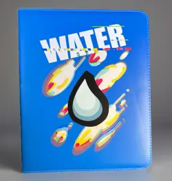 New Trading Card Binder Water 40 Sleeves 9 Pocket Zipper Wrist Strap Pokemon - Image 1