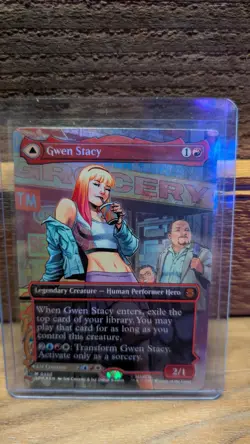 Gwen Stacy (0202) (Borderless) Marvel's Spider-Man Foil - Image 1
