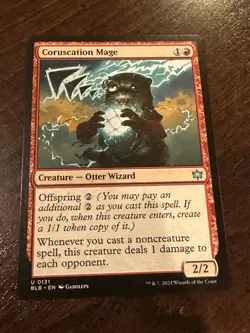 2025 Magic The Gathering Bloomburrow #U131 Coruscation Mage - Image 1