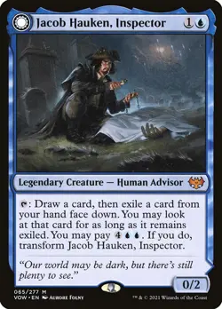 MTG Jacob Hauken, Inspector (65/596) Innistrad Crimson Vow LP - Image 1