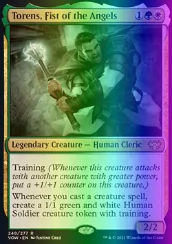 MTG Torens, Fist of the Angels (249/596) Innistrad Crimson Vow LP FOIL - Image 1
