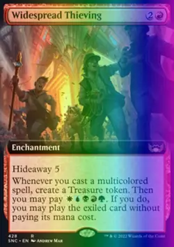 MTG Widespread Thieving (428/547) Streets of New Capenna NM FOIL - Image 1
