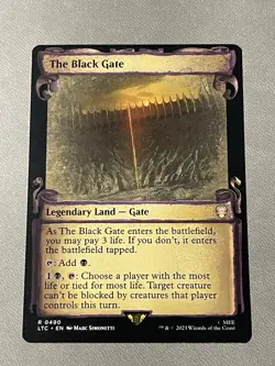 MTG The Black Gate (Showcase Scrolls) - Commander The Lord of the Rings (LTC) NM - Image 1
