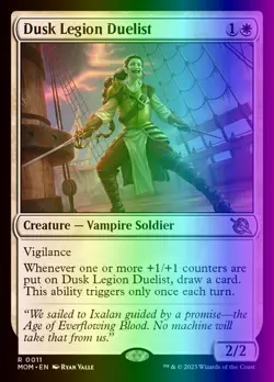 MTG Dusk Legion Duelist (11/548) March of the Machine LP FOIL - Image 1
