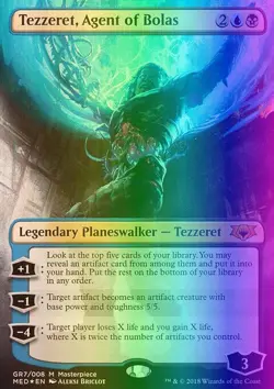 MTG Magic the Gathering Tezzeret, Agent of Bolas (GR7/40) Mythic Edition NM FOIL - Image 1