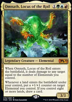 MTG Magic the Gathering Omnath, Locus of the Roil (216/357) Core Set 2020 LP - Image 1