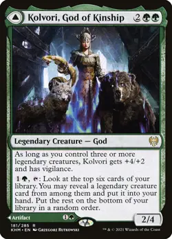 MTG Magic the Gathering Kolvori, God of Kinship (181/551) Kaldheim LP - Image 1