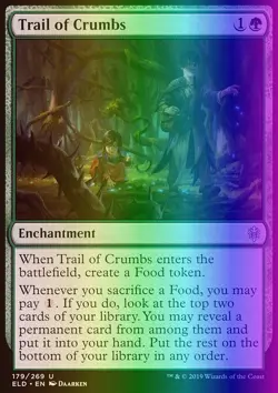 MTG Magic the Gathering Trail of Crumbs (179/533) Throne of Eldraine LP FOIL - Image 1
